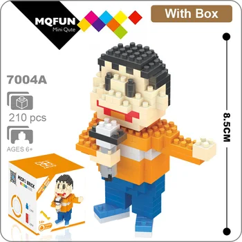 BOYU Anime Japonijos klasikinio animacinių filmų Doraemon mikro Granulių building block modelis Dorami Nobi Nobita ir jo draugai duomenys mūrinis