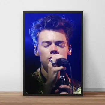 Britų Dainininkas Harry Stiliaus Plakatą Sienos Paveiksl Šiuolaikinio Namų Dekoro Kambarį Apdailos Muzikos Spaudinių Drobės Tapybos Plakat