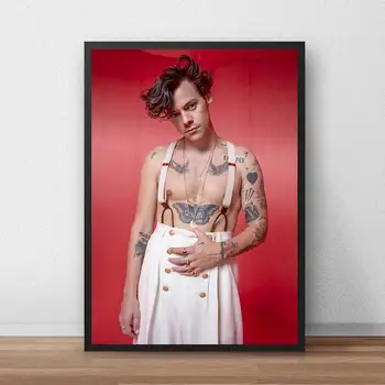 Britų Dainininkas Harry Stiliaus Plakatą Sienos Paveiksl Šiuolaikinio Namų Dekoro Kambarį Apdailos Muzikos Spaudinių Drobės Tapybos Plakat