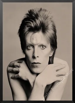 Britų roko dainininkas Davidas Bowie Retro Vintage Roko Muzikos Kraft Popieriaus, Plakatai, Sienų Lipdukai Kavinė Baras Kambario Apdaila, Sienų Dekoras/7