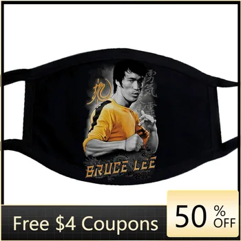 Bruce Lee Geltona Dragon Suaugusiųjų Kaukė
