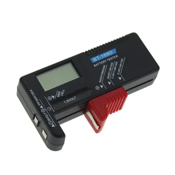 BT-168 Universalus Mygtuką Kelis Dydžio Baterija Testeris AA/AAA/C/D/9V/1,5 V LCD Ekranas Skaitmeninis Akumuliatoriaus Testeris Volt Tikrintuvas