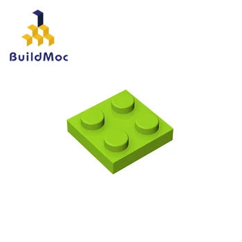 BuildMOC Suderinama Surenka Dalelių Plokštė 3022 2x2 Statybos Blokus 