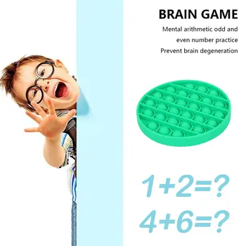 Burbulas Popping Žaidimas Push Fidget Jutimo Žaislas Antistress Žaislai Suaugusiems Vaikams Žaislai Silikono Autizmo Specialiųjų Poreikių Išspausti Žaislas