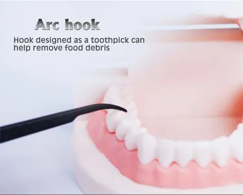 Butas dantų siūlas bambuko anglis hilas dantų dantų krapštuką dantų valymas ekologiškų dantų dantų siūlas juodas dantų stick 50pcs/box