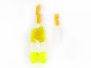Buteliuko Maitinti Šepečiai Spenelių Pieno Teptuku Butelis Taurės 360 Laipsnių Sponge Cleaner + Žindukas Teptuku Rinkinys 2vnt
