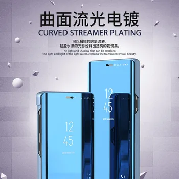 Byla dėl garbės 9x atveju, smart veidrodis, flip case cover for huawei honor 9x premium/ 9 x x9 honor9x stk-lx1 6.59