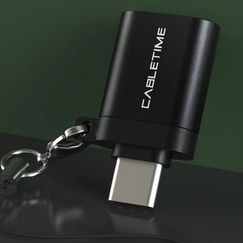 CABLETIME USB C su USB 3.0 OTG Adapterio Sync U-disko Konverteris Huawei Mate30 pro P40 USB-C prietaisais Adapteris C367
