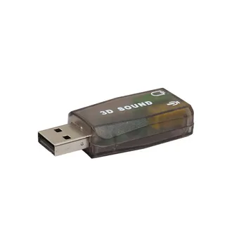 CARPRIE MotherLander Audio Adapteris 3D Garso korta 5.1 USB 3,5 mm mic ausinių Lizdas Stereo laisvų Rankų įranga Mar10