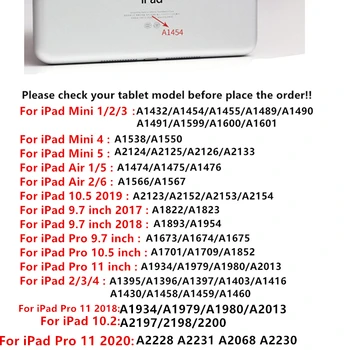 Case for iPad 10.2 2019 atsparus smūgiams Kampai TPU Cover for iPad 9.7 2017 2018 Oro 2 1 Pro 9.7 11 10.5 12.9 Mini 2/3/4/5 Funda