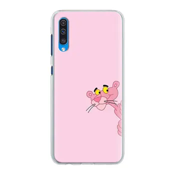 Case for Samsung Galaxy A70 A71 A50 A51 A10 A10s A20s A30 A40 A11 A21s A31 A41 A91 Hard Cover Pink Panther Telefono Apvalkalas