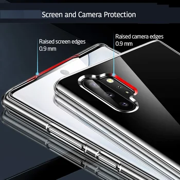 Case for Samsung Galaxy Note 10 Note10 Plius 5G Silikono Telefono Atgal Maišelį Minkštos TPU Samsung 