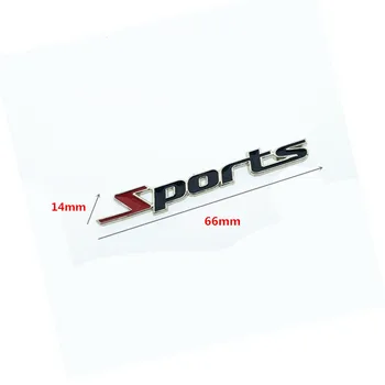 CDIY Automobilių Stilius 2vnt/porų SPORT 3D Smulkių Metalinių Automobilių Sporto logotipas 