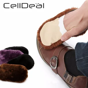 CellDeal batų valymas Audinys Pliušinis Batų Valymo Audiniu Poliravimo Valymo Pirštinės Leatherware Valiklį, Odos Priežiūros Dirbtiniais Vilnos Įrankis 1PC