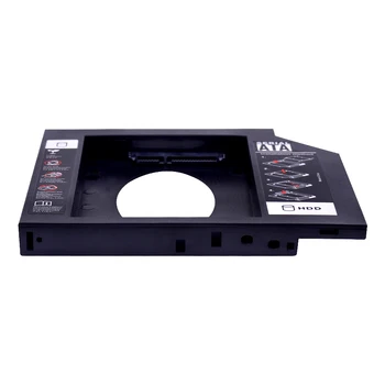CHIPAL Universalus 2nd HDD Caddy 12,7 MM SATA 3.0 2,5 Colių SSD Atveju Standžiojo Disko Gaubto Laptopo CD-ROM, DVD-ROM Optibay