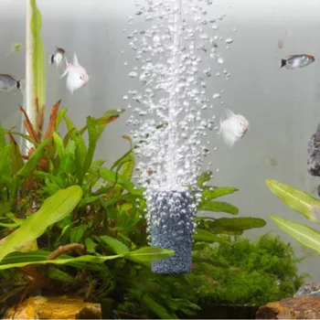 Cilindrinis Oro Burbulas Akmens Akvariumo Žuvų Bakas Aeratorius Siurblys Hydroponics Deguonies Difuzorius Deguonies Mineralinių Burbuliukai Priedai