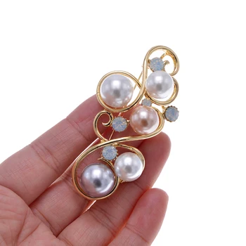 CINDY XIANG 2 spalvas pasirinkti perlų pin sages moterims aukštos kokybės žieminis paltas megztinis priedai gera dovana