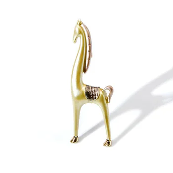 CINDY XIANG Matinis, Aukso Spalvos Cute Arklių Sagės Unisex Moterų Ir Vyrų Sagė Pin Gyvūnų Dizaino Elegantiškas Mados Juvelyrika
