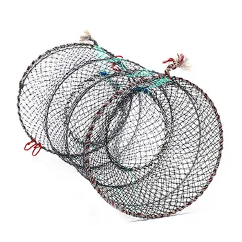 Cinkuoto Nailono Žvejybos Net Žuvis, Krabai, Vėžiai Omaras Catcher Puodą Automatinė Spąstus Išardomi Spąstus Mesti Išlaikyti Bendrą Skėtis Narve