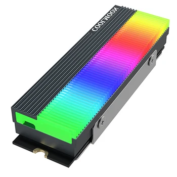 CM-M7S ARGB SSD Aušintuvo Heatsink M. 2280 2 Kietojo Standžiojo Disko Radiatoriai GPU Vandens Aušinimo Sistema Waterblock
