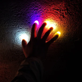 Creative Magic Finger Thumbs LED Raudonos Šviesos Iki Žaislai Suaugusiems, Vaikams, Vaikams, Dovanų Magic Žaislas Anekdotai Profesinės Magijos Triukų Rekvizitą