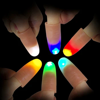 Creative Magic Finger Thumbs LED Raudonos Šviesos Iki Žaislai Suaugusiems, Vaikams, Vaikams, Dovanų Magic Žaislas Anekdotai Profesinės Magijos Triukų Rekvizitą