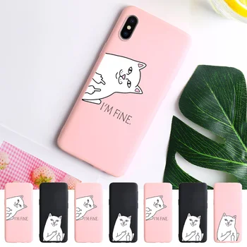 Cute Kačių Telefoną Atveju Xiaomi Redmi 7A Atveju Silicio Už Xiomi Redmi Pastaba 9s 9 8 Pro 7 8T K30 K20 8A 7A 6A 6 Mi 9T Eiti S2 Dangtelis