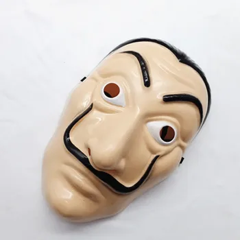 Dali Plastiko Halloween Mask Popieriaus Namai La Casa De Papel Cosplay Apdailos Maskuotis Juokinga Įrankiai Naujų TV