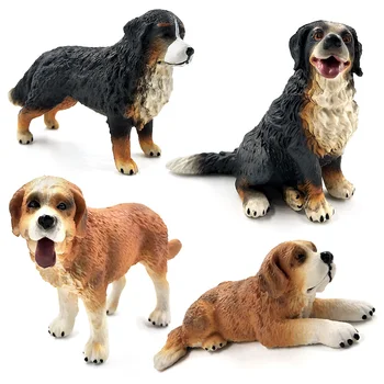 Dalmatijos Bull Terjeras Labradoro šuo Gyvūnų statulėlės Modelis Bonsai namų dekoro miniatiūriniai pasakų sodo puošmena šiuolaikinės priedai
