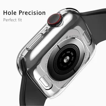 Dangtelis Apple laikrodžių atveju, 44mm 40mm iWatch atveju 42mm 38mm TPU bamperis Screen Protector for Apple Žiūrėti serijos 6 5 4 3 SE juosta