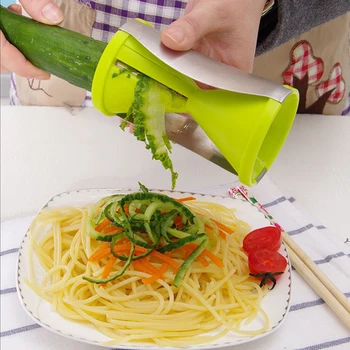 Daržovių Spiralinis Peilis 2-IN-1 Vegetaras Cutter Cukinija Makaronų Tešlos gaminiai kūrėjas, Sveikas Spageti Zoodles Virtuvės įrankiai įtaisą