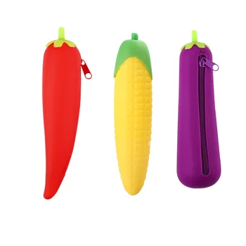 Daržovių, Vaisių Pieštuko Atveju Mielas Silikono Bananų pen maišelis, dėžutė Kanceliarinės prekės dėklas mergaitėms berniukai dovana office mokykliniai reikmenys zakka