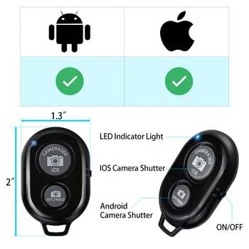 DataFrog Kamera, Bluetooth, Nuotolinio valdymo pultelis Foto Užrakto iOS/Android Fotoaparato Užrakto Selfie Nuotolinio valdymo pultelis