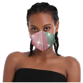 Daugkartinio naudojimo Deimantų Unisex Suaugusių Moterų Bling Kvėpuojantis Mascarillas Cosplay Kaukė išraiška kaukės Cosplay Kostiumų Priedai