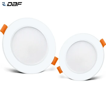 [DBF]Ultra Plonas Apvalus Baltas SMD 2835 Įleidžiamas LED Downlight 3W 5W 9W 7W 12W be mašinistų valdoma AC220V Lubų Vietoje Šviesos Patalpų Apšvietimas
