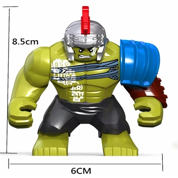 DECOOL 8,5 CM Hulks Endšpilis Hulkbuster Begalybės Karo Didelis Dydis Veiksmų Skaičius, Statyba akmenys Žaislai Statybos Dovana Vaikams