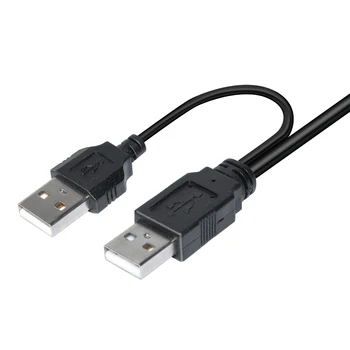 DeepFox Dvigubas USB 2.0 Prie SATA 3 2.5 colių Kietojo Disko Kabelis Standžiojo Disko Tvarkyklės Adapterio Kabelis, Skirtas SSD