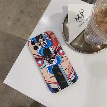 Demon Slayer Atveju Iphone, 11 Pro Max 12 7 8 Plus X XR XS Max Telefono Atvejais Cool Japan Anime Kimetsu Nr. Yaiba Minkštas Viršelis Coque