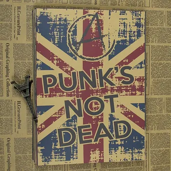Derliaus Plakatas Nėra Miręs Punk, retro Kraft rock, punk plakatas dažymo juosta studentų bendrabučio Dekoro retro plakato siena lipdukas