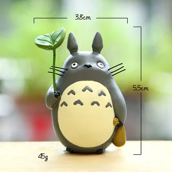 Derva Hayao Miyazaki Totoro Modelis Figūrėlės Fėja Gėlių Vazonas Ornamentu Miniatiūros Moss Gnome Apdailos Amatų Dovanos, Namų