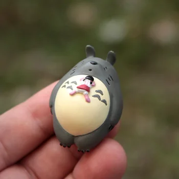 Derva Miyazaki Totoro Ornamentai, Gyvūnų Figūrėlės Miniatiūros Gyvenimo Kambario, Miegamasis Tyrimo Biuro Sodo Puošmena Amatų Dovanos, Namų