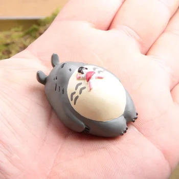 Derva Miyazaki Totoro Ornamentai, Gyvūnų Figūrėlės Miniatiūros Gyvenimo Kambario, Miegamasis Tyrimo Biuro Sodo Puošmena Amatų Dovanos, Namų