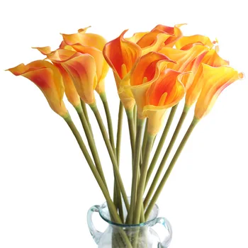 Didelis 67 cm Nekilnojamojo Touch Calla Lily Dirbtinės Gėlės Vestuvių Dekoratyvinės Gėlės Netikrą Gėlės Vestuves Apdailos Reikmenys