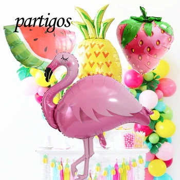 Didelis Dydis Flamingo Ananasų Strawbery Arbūzas Balionus, Gimtadienio Vasarą temą Šalies Vaisių Helio Globos Dekoro Prekių Žaislai