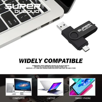 Didelės Spartos cle usb 2.0 OTG 64GB Pen Drive USB Flash Diskas 128GB Išorės Saugojimo memoria usb 32 GB, 16 GB Tipas-c 2.0 Stick Pendrive