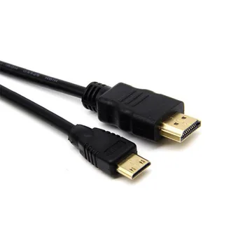 Didelės Spartos Mini HDMI į HDMI Kabelis 1m 1,5 m 2m 3m 5m Vyrų Vyrų 4K 3D 1080P Tablet vaizdo Kamera MP4 Mini HDMI kabelis