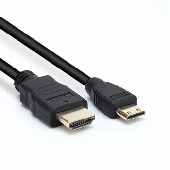 Didelės Spartos Mini HDMI į HDMI Kabelis 1m 1,5 m 2m 3m 5m Vyrų Vyrų 4K 3D 1080P Tablet vaizdo Kamera MP4 Mini HDMI kabelis