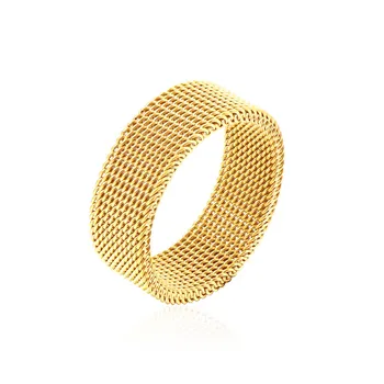 Didmeninių mažos kainos, nerūdijančio plieno, aukso, juodos spalvos 8MM akių piršto žiedą mados unisex juvelyrikos 7-10# anel bague