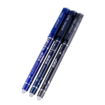 Didmeninė 0,5 mm trinamos mėlynas rašiklis / juoda rašalo papildymo magija tušinukas, biuro reikmenys egzaminą studentas atsarginės dalys, unisex