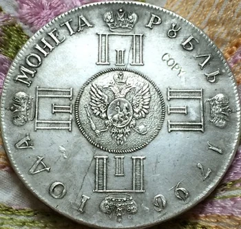 Didmeninė 1796 rusijos monetas 1 rublis coper gamybos senas monetas